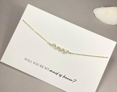 Bridesmaid Leaf Bracelets