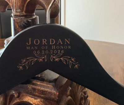 Elegant Wedding Day Custom Hangers