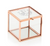 Rose Gold Glass Jewelry Box