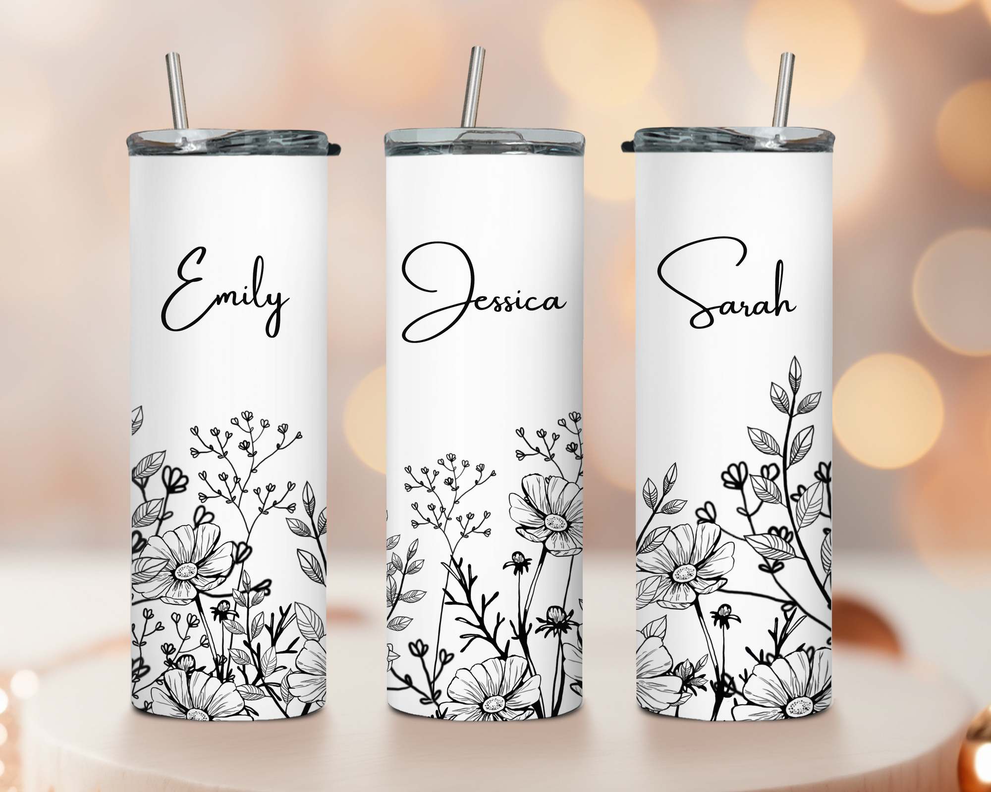 Red Robot Engraving Personalized Bridesmaid Tumblers- Customized Stainless  Steel Cups for your Wedding, Bride or Bridal party - Single Cup Engraved