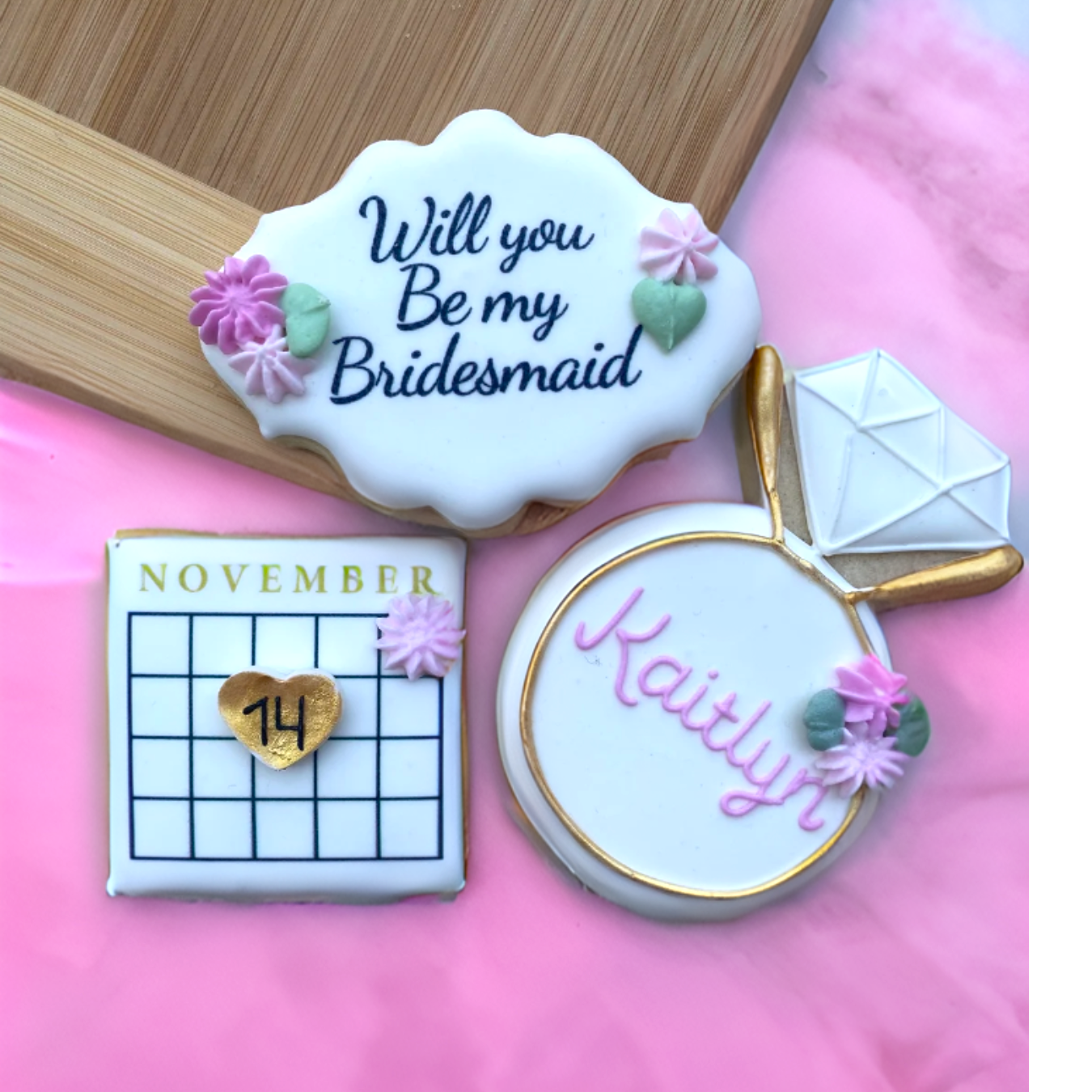 Glamour Proposal Cookies