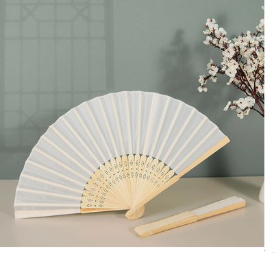 White Bamboo Fans