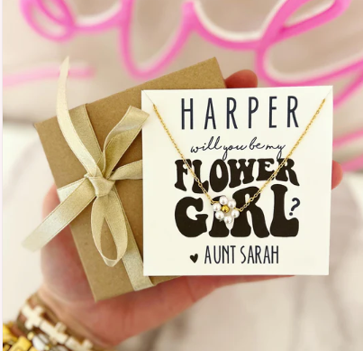 Flower Power Girl Pearl Necklace