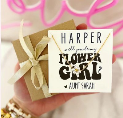 Flower Power Girl Pearl Necklace