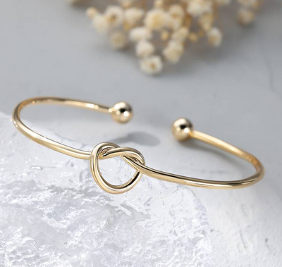 Help Me Tie The Knot Bangle Bracelet