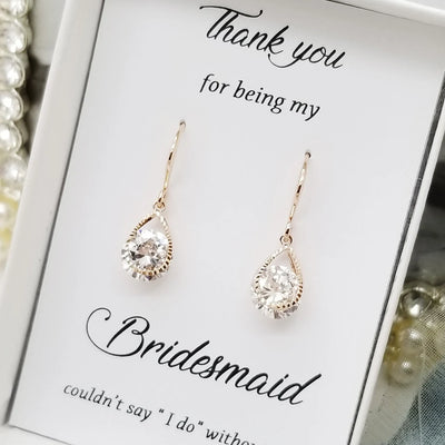 Krystals Teardrop Earring