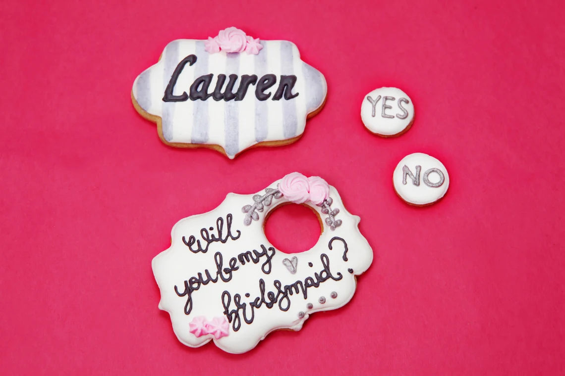 Her Sweetest Bridesmaid Proposal Cookie