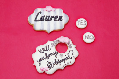 Her Sweetest Bridesmaid Proposal Cookie