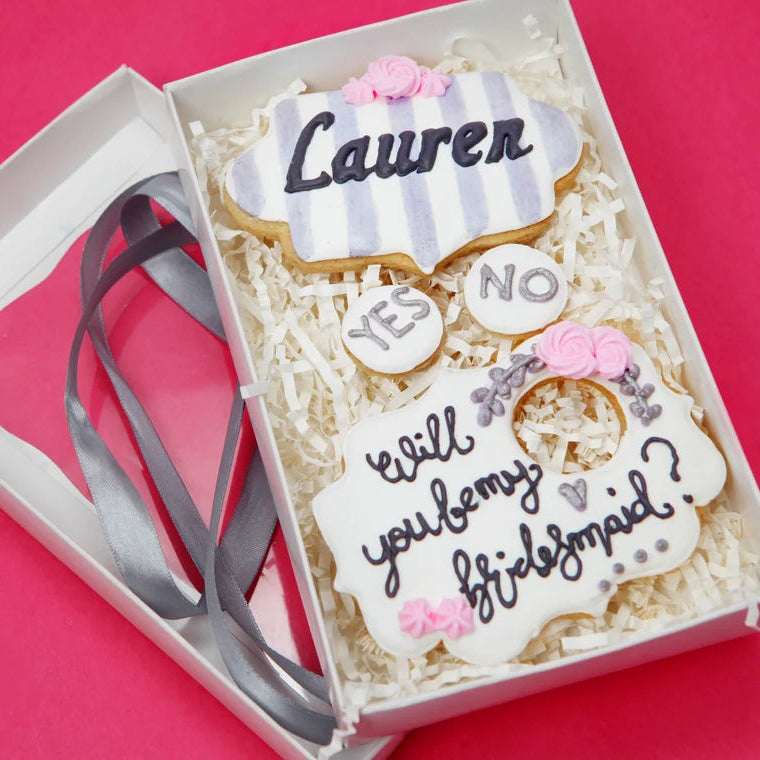 Her Sweetest Bridesmaid Proposal Cookie