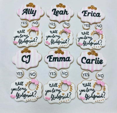 Her Sweetest Bridesmaid Proposal Cookie