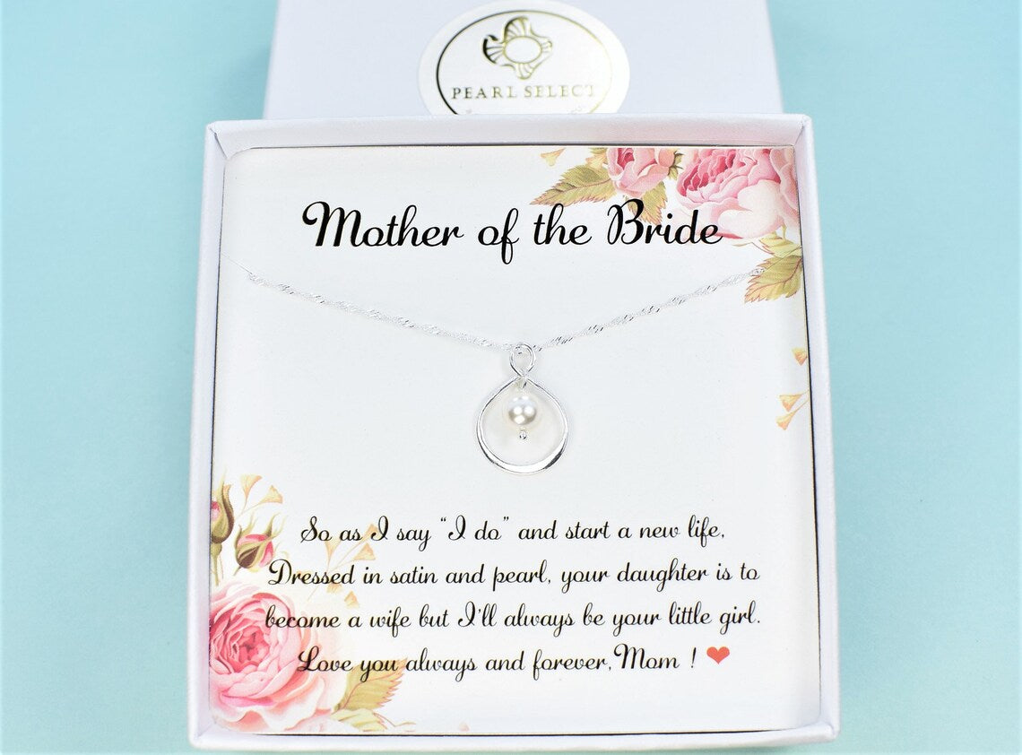 Infinity Necklace for Mother of Bride/Groom