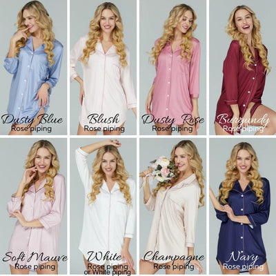 Bridal Party Jersey Sleepshirts