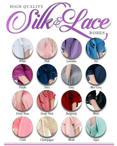 The Everyday Satin Lace Bridal Robe