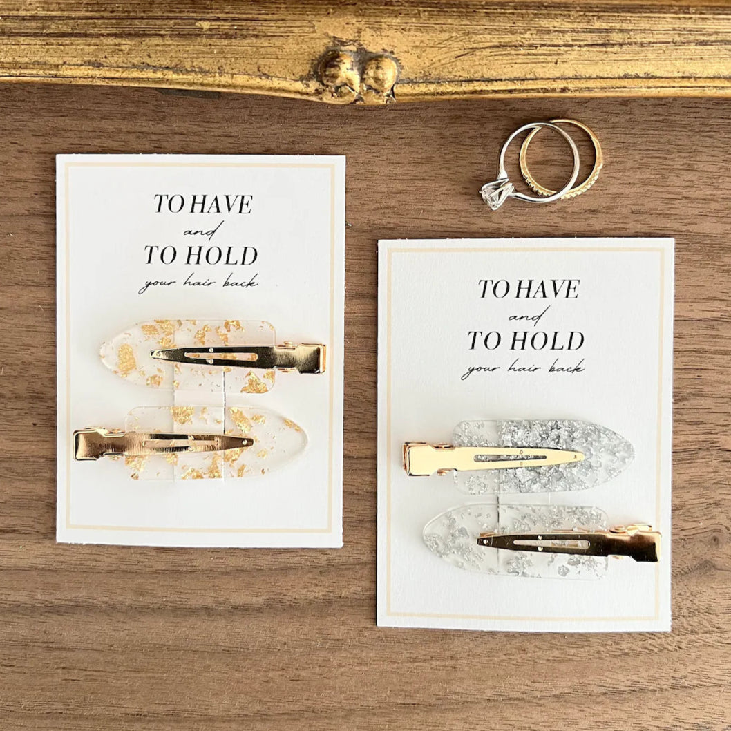 To Have and to Hold Flat Hair Clips