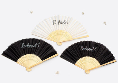 Bride and Bridesmaids Hand Fan