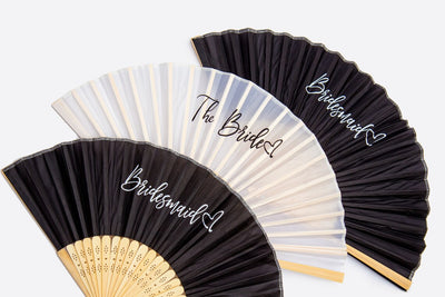 Bride and Bridesmaids Hand Fan
