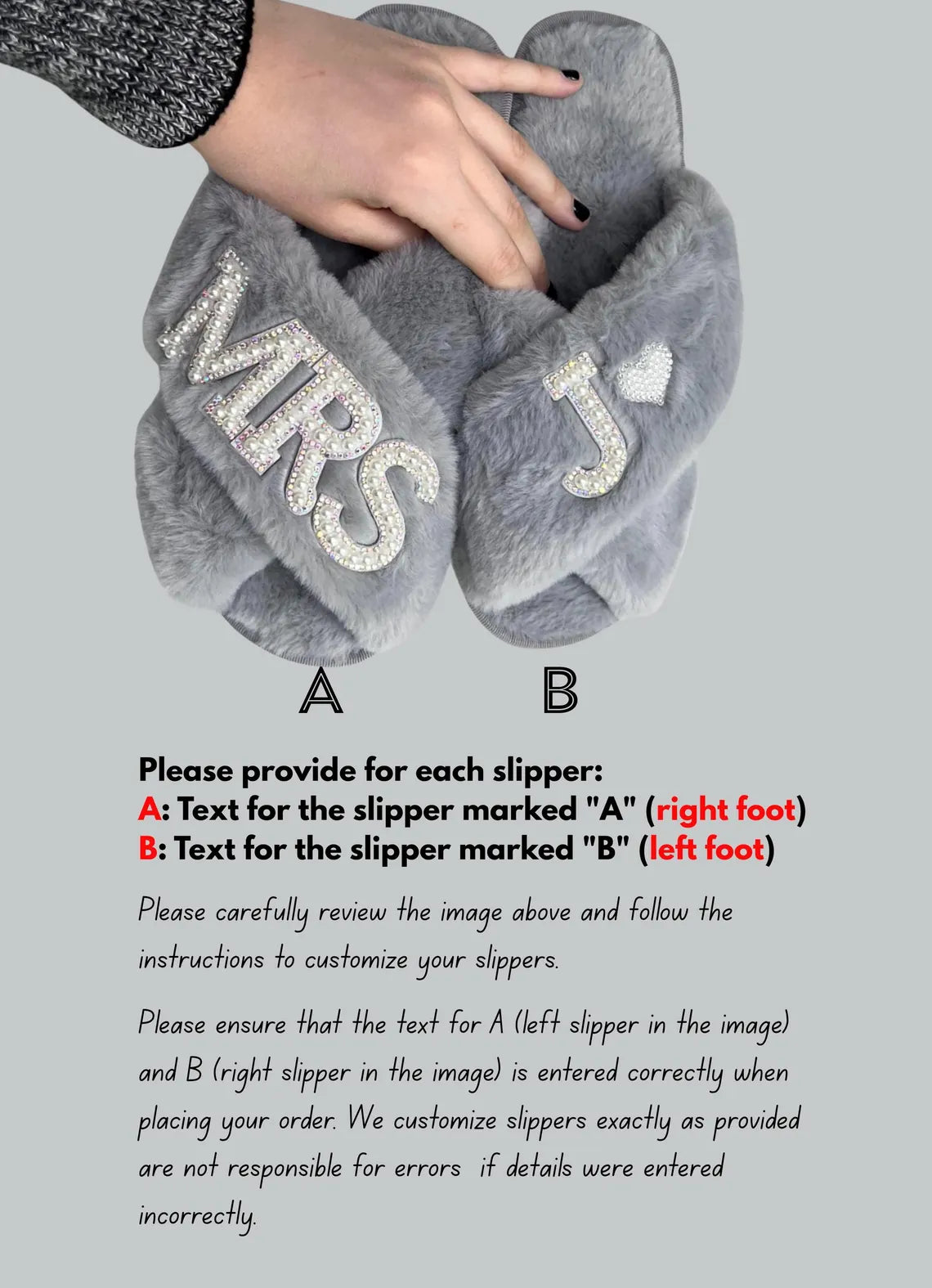 Diamonds and Pearls Fluffy Bridal Slippers