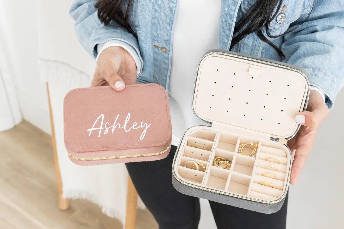 Travel Velvet Jewelry Box