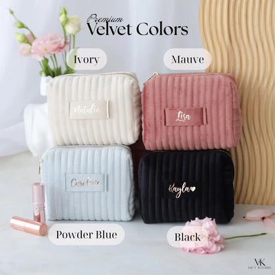 Velvet Cosmetic Bags
