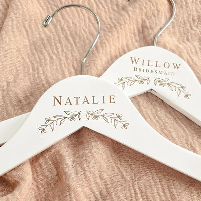 Elegant Wedding Day Custom Hangers