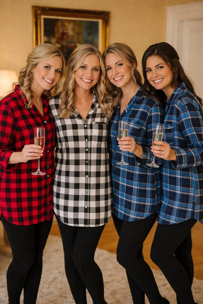 Flannel Bridal Party Shirts