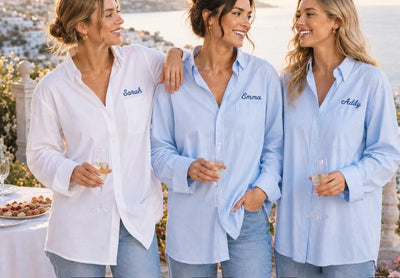 Embroidered Bridesmaid Oxford Shirt
