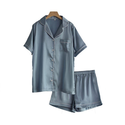 Satin Bridesmaid PJ Shorts Set