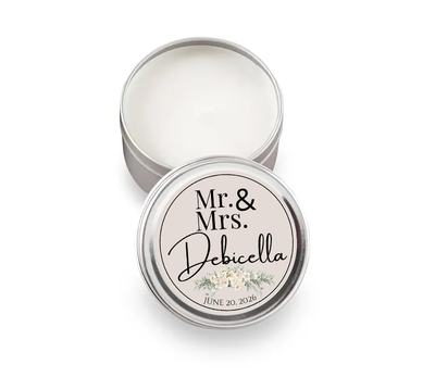 2oz Wedding Favor Candles