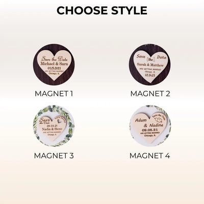 Save The Date Magnet Heart Favor