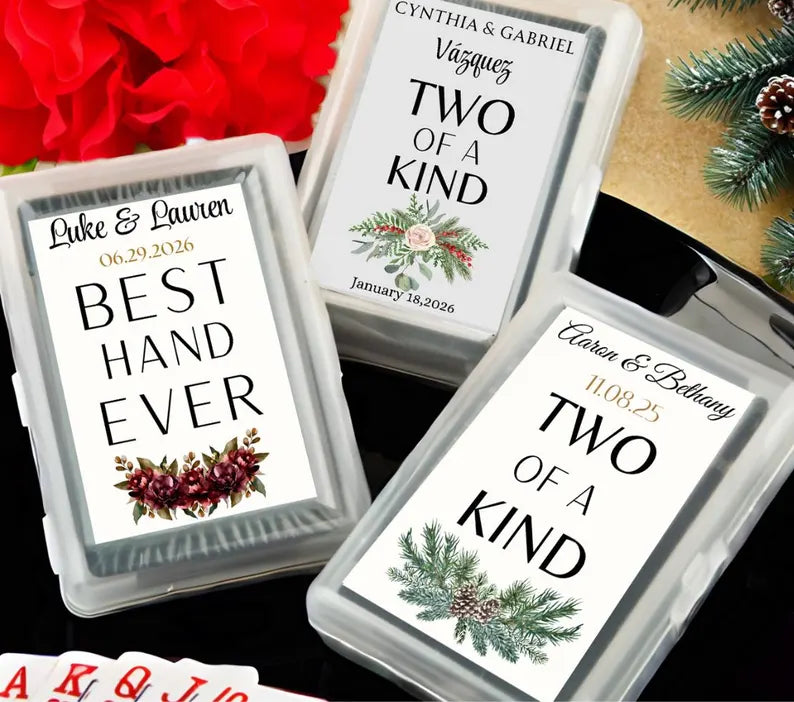 Winter Playing Card Favors