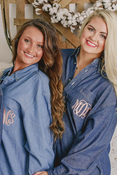 Bridesmaid Oxford  Button Down Shirt