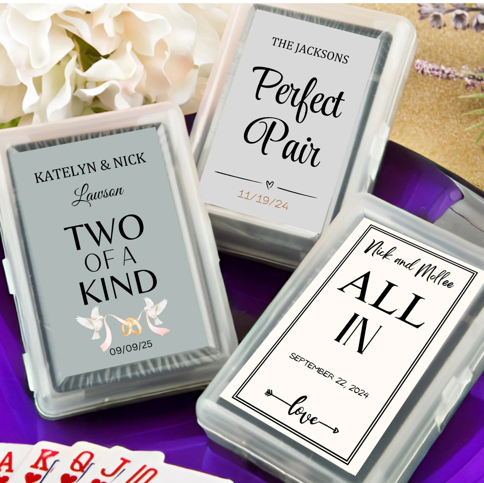 Wedding Favor Playing Cards