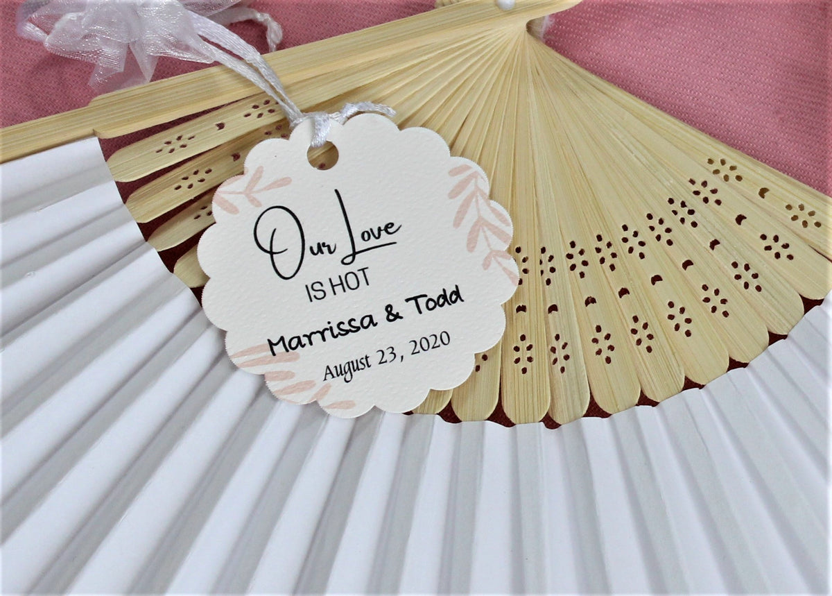 Our Love is Hot Bamboo Hand Fans