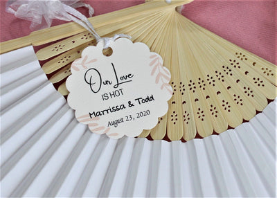 Our Love is Hot Bamboo Hand Fans