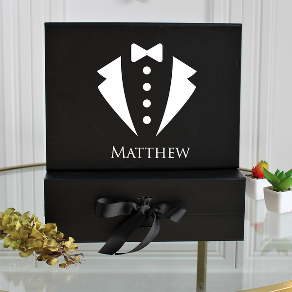 Tuxedo Gift Box for Him Bridesmaid Gifts Boutique