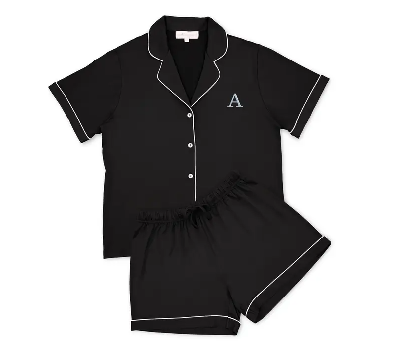 Embroidered pajama sets deals