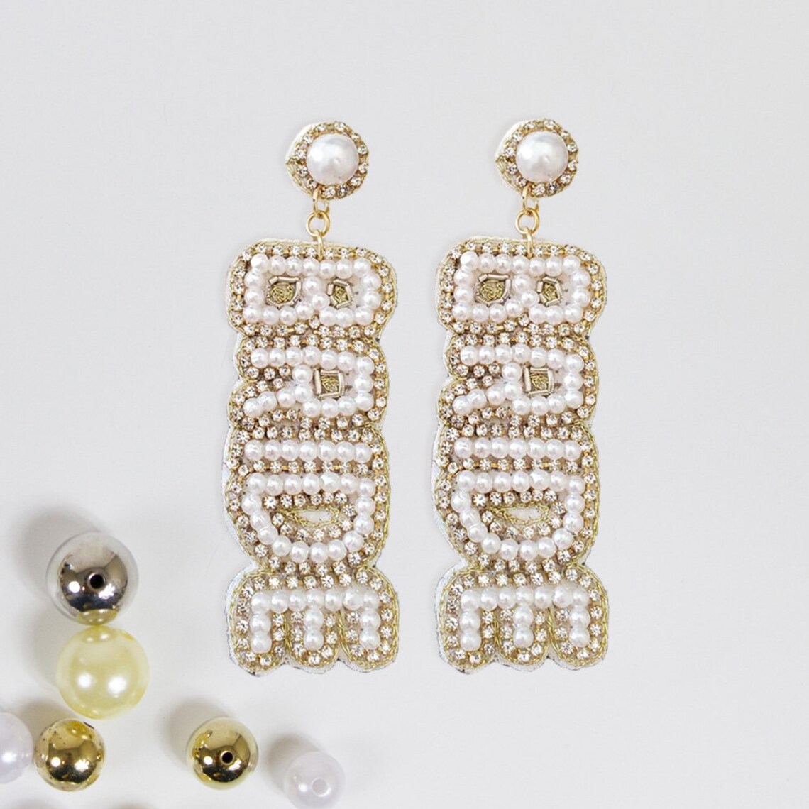 Bride Beaded Earrings