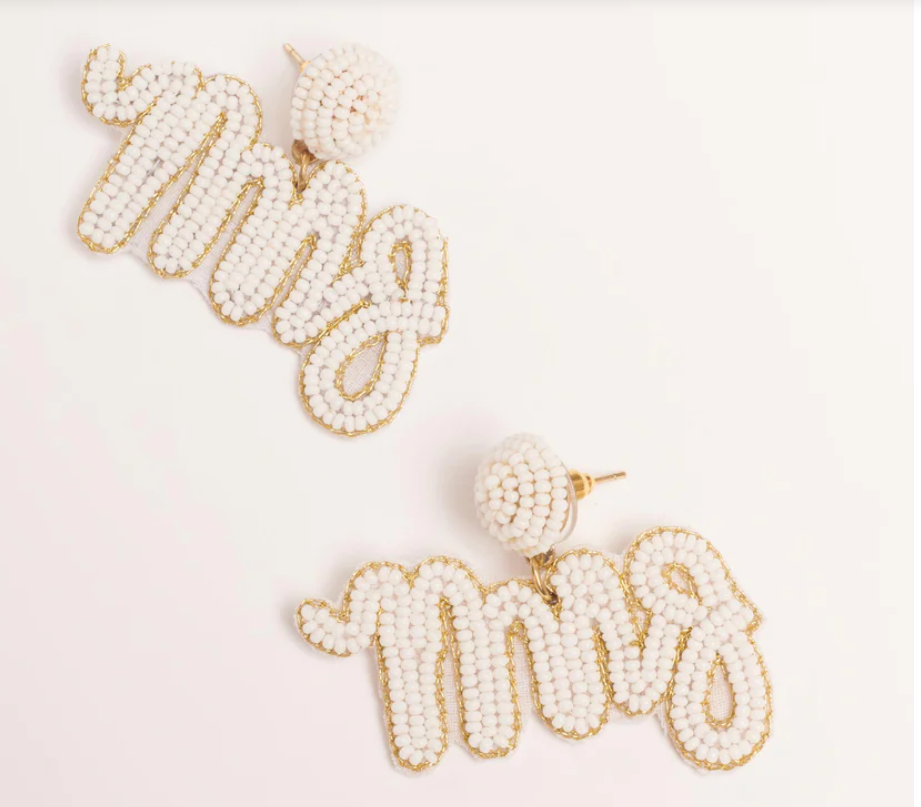 Mrs. Beaded Earrings