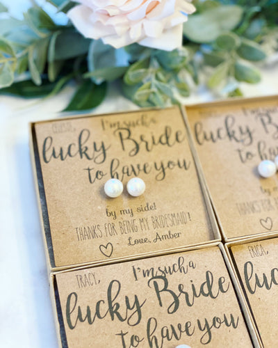 Lucky Bride Pearl Earrings