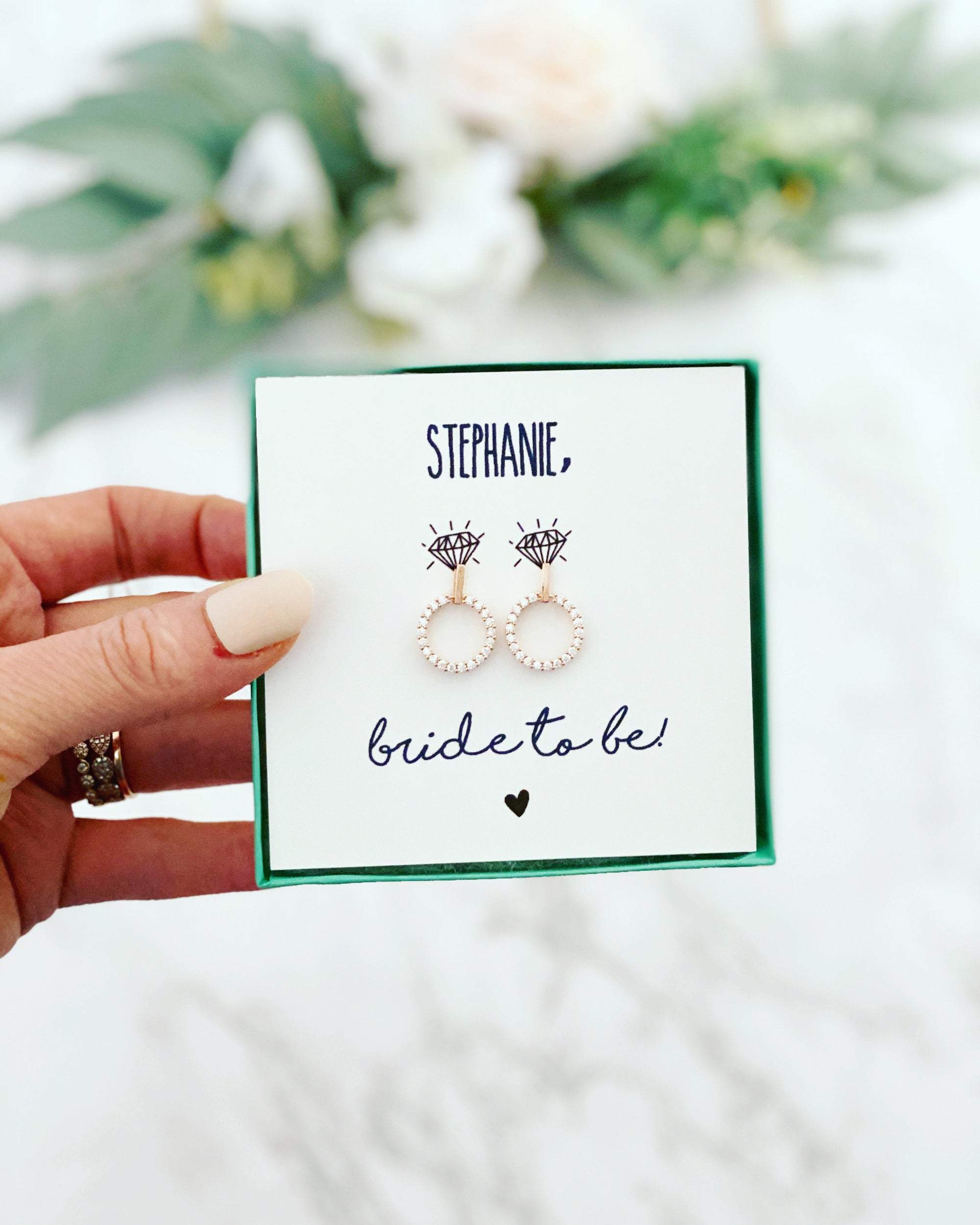 Bride To Be Earrings