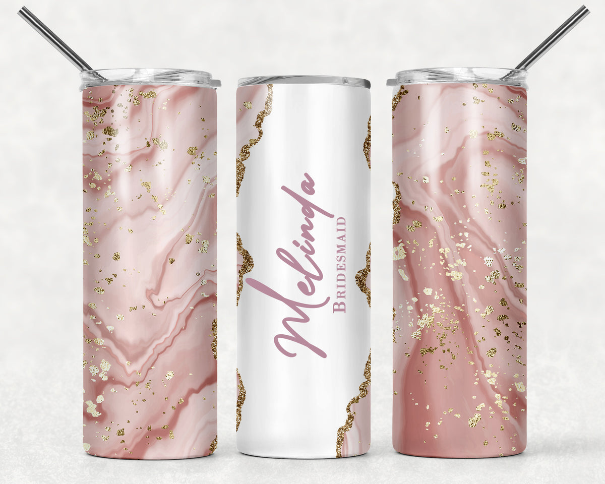 Agate Shimmer Skinny Tumbler