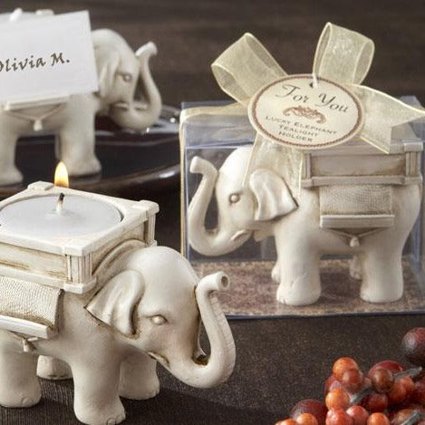 Lucky Elephant Tea Light Holder