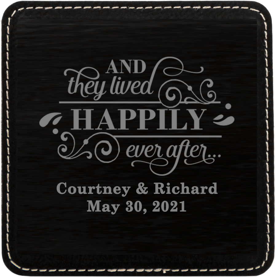 Leather Square Coaster