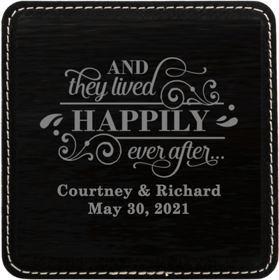 Leather Square Coaster