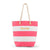 Striped bridesmaid gift tote