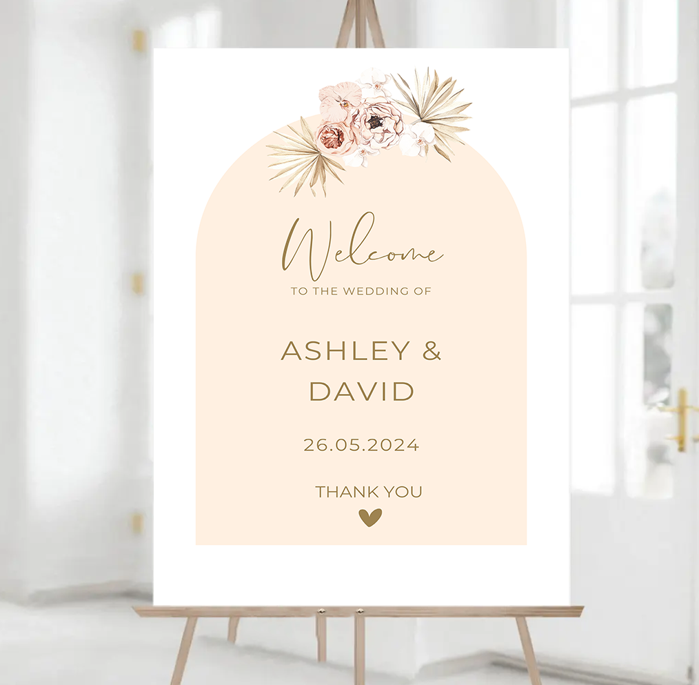 Boho Welcome Wedding Sign