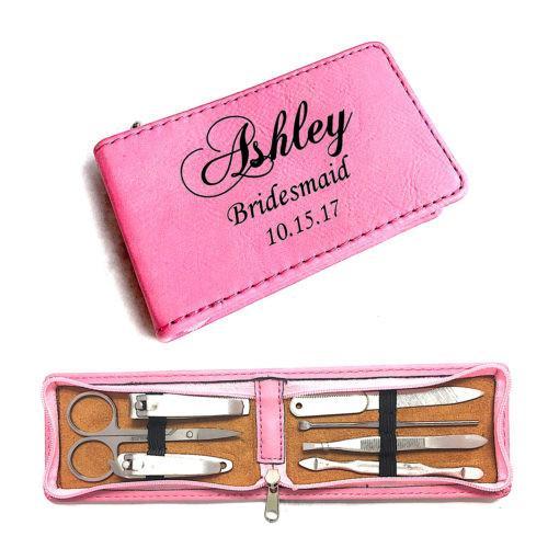 Personalized Pink Manicure Set