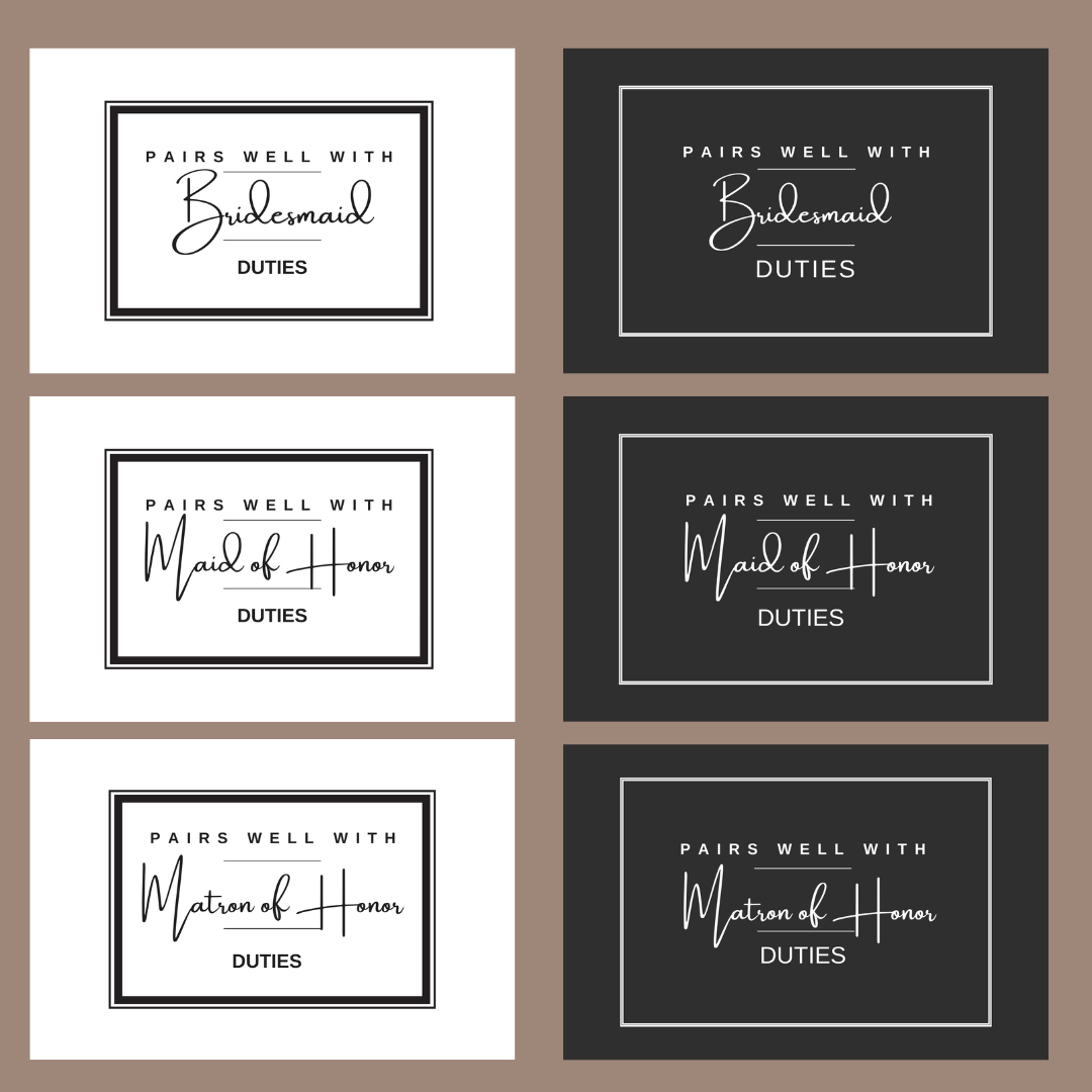 Printable Bridesmaid Duties Printable bridesmaid duties