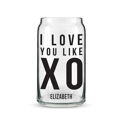 Unique bridesmaid gift soda can shaped glass