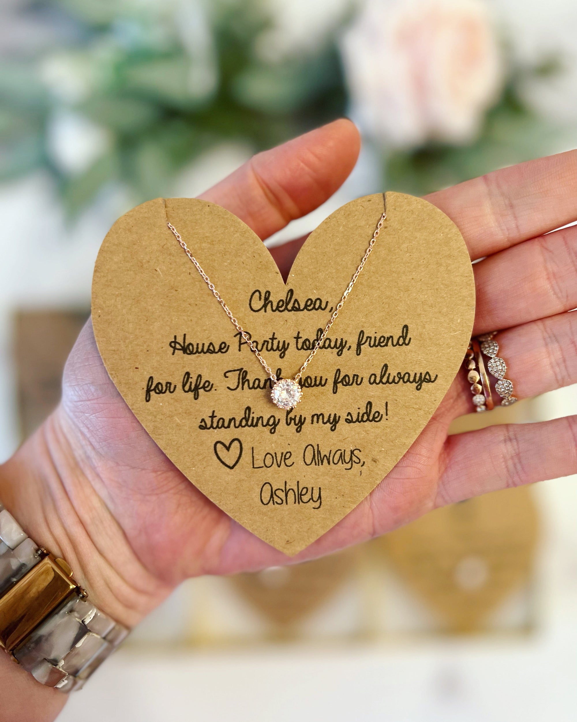 Maid of sales honor necklace gift